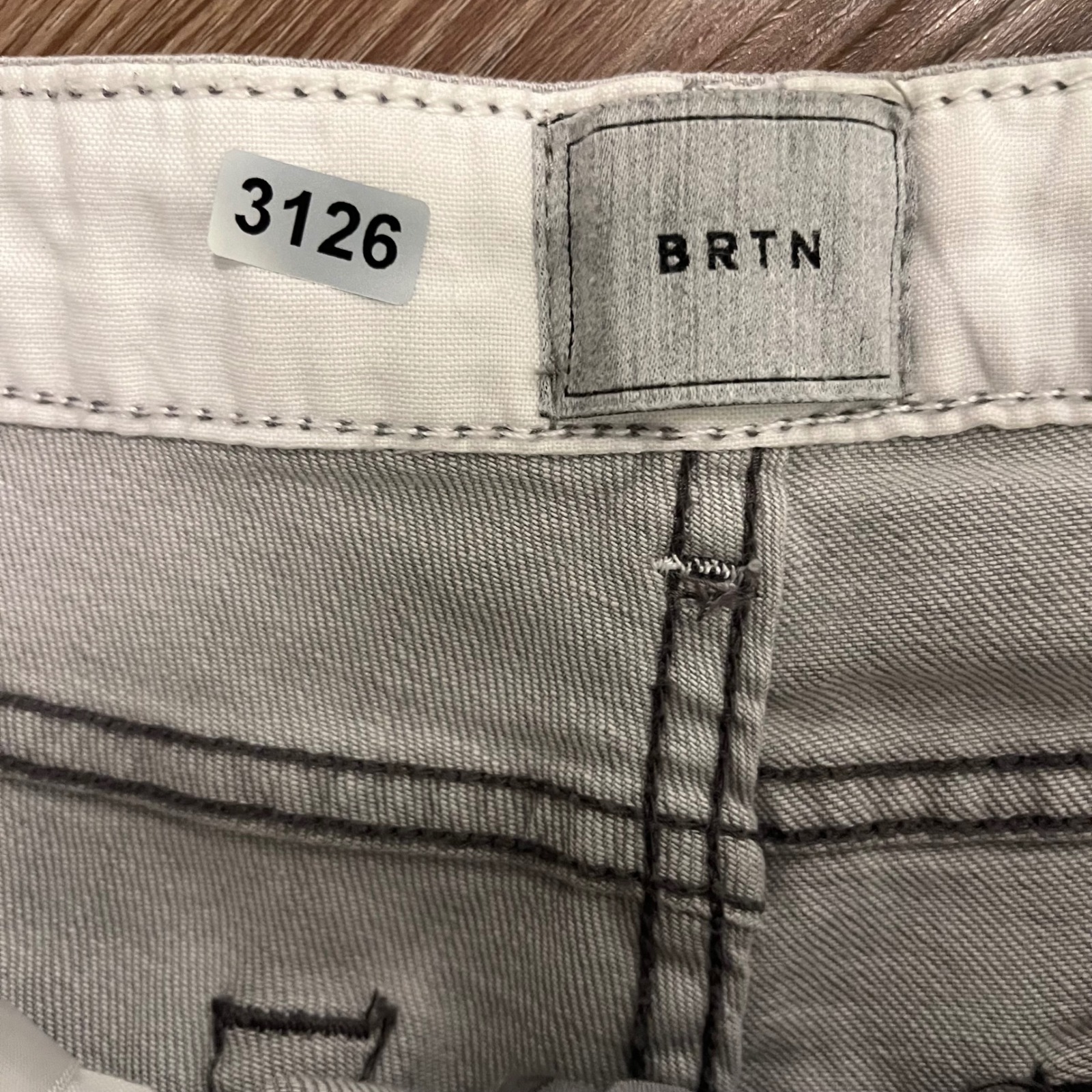 Burton Brtn Lorimer Slim Fit Tapered Stretch Denim Grey Jeans 31 Slim Nwt — image 3 of 7